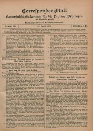 Nummer 35. 29. August 1900.