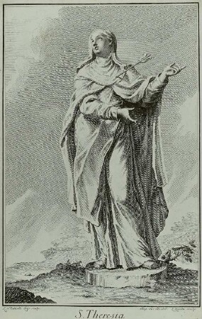 S. Theresia (nach einer Statue der Hofkirche)
