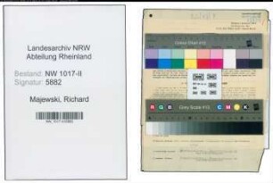 Entnazifizierung Richard Majewski , geb. 18.04.1904 (Bahnpolizeimann)