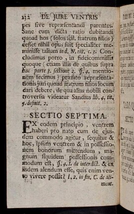 132-133, Sectio Septima
