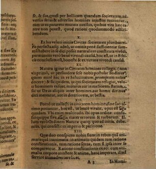 De Origine Et Divisionibus Reipublicae, Disputatio Politica