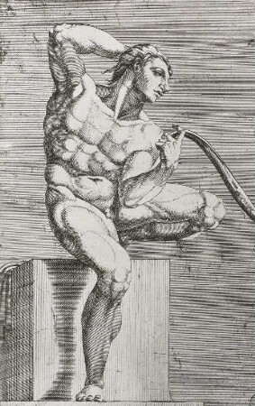 Jünglingsfigur der Sixtinischen Decke