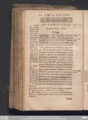 De Codicillis. Titulus XXV.