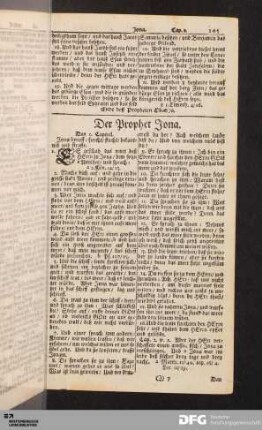 Der Prophet Jona.