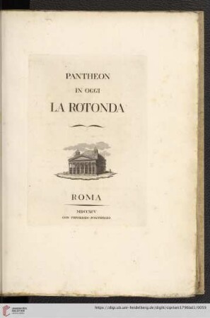 Pantheon in oggi la Rotonda