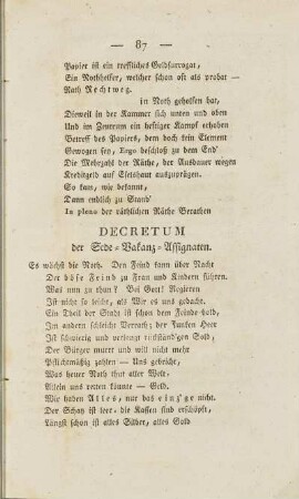 Decretum der Sede-Vakanz-Assignaten