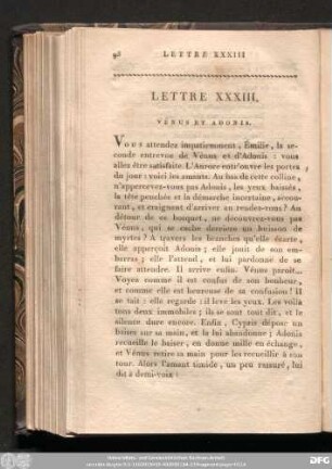 Lettre XXXIII.