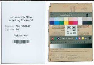 Entnazifizierung Karl Peltzer , geb. 13.01.1914 ()