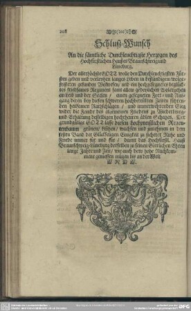 Schluß-Wunsch