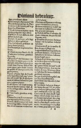 De orthographia Dictionum hebraicarum.