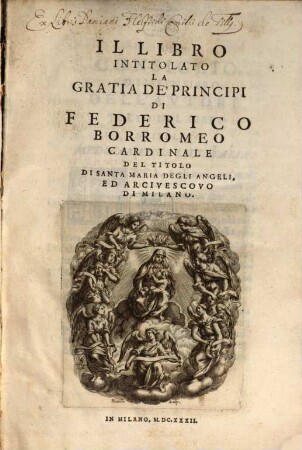 Il libro intitolato la gratia de'Principi