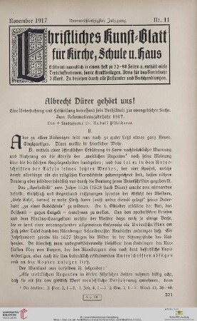Nr. 11 (November 1917)