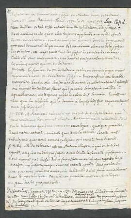 Jugemens sur quelques ouvrages nouveaux, 1743-1745.