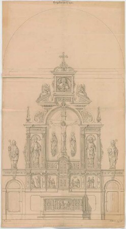 Müller, Josef Anton; Ehingen; Pfarrkirche - Hochaltar (Ansicht)