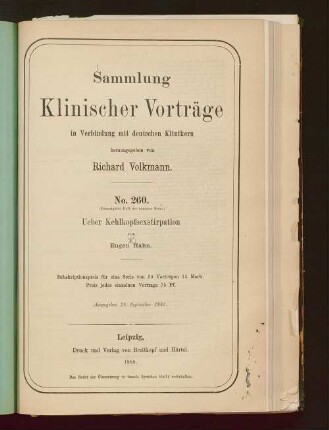 Ueber Kehlkopfsexstirpation
