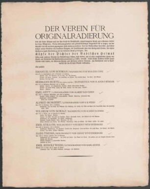 Deckblatt mit Vorbemerkung, Inhaltsverzeichnis und Erläuterungen
