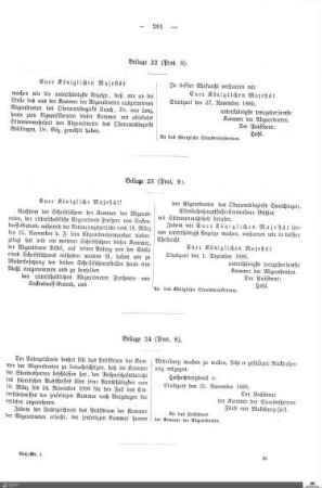 Beilagen zu Protokoll, 9. Sitzung