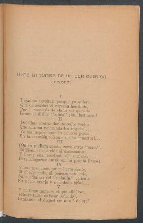 Ante la tumba de un ser querido : (Dolora)