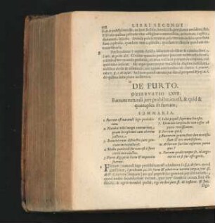 De Furto. Observatio LXVII. - LXXIII.