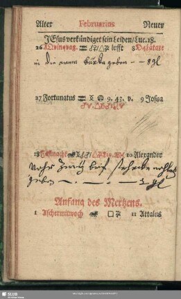 Anfang des Mertzens