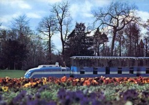 Bundesgartenschau 1967. Kleinbahn ("Bähnle) im Schlossgarten