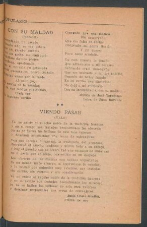 Con su maldad : (Tango)