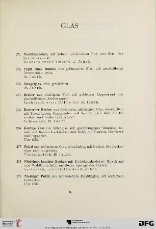 Glas (Nr.271-293)