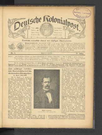Zum 25jährigen Jubiläum von Deutschsüdwestafrika als deutschem Schutzgebiete.