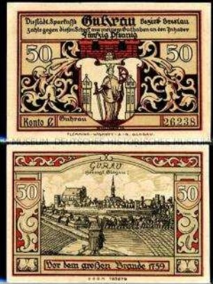 Guhrau 50 Pfennig, Notgeldserie