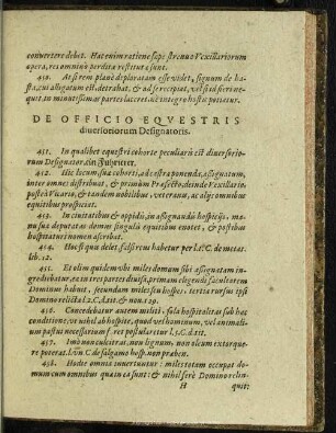 De Officio Equestris diversoriorum Designatoris