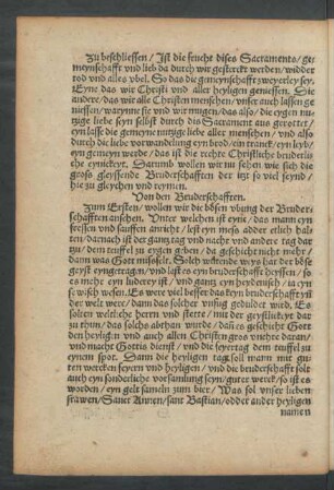 Von den Bruderschafften.