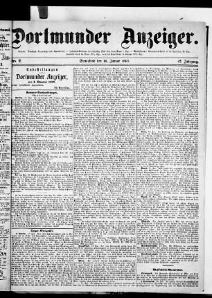 Dortmunder Anzeiger. 1862-1874