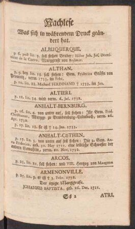 Nachlese Was sich in währendem Druck geändert hat.