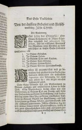 1-70, Das Erste Tractätlein