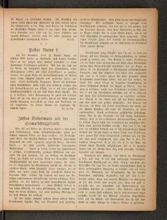 Justus Brinckmann und der Heimatschutzgedanke.