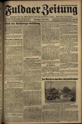 Ausgabe vom Dienstag, den 07. Juni 1932.