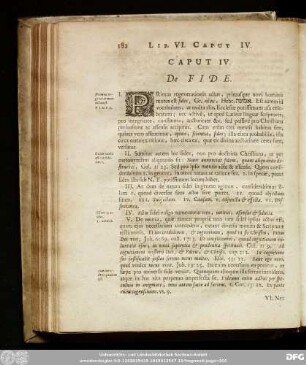 Caput IV. De Fide.