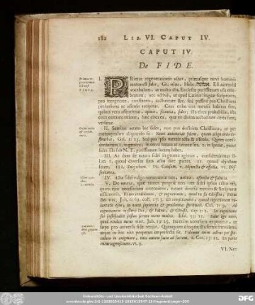 Caput IV. De Fide.