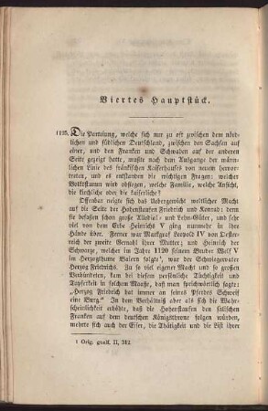 Viertes Hauptstück. [Geschichte König Lothars, bis zu seiner Aussöhnung mit den Hohenstaufen (1125-1135)]