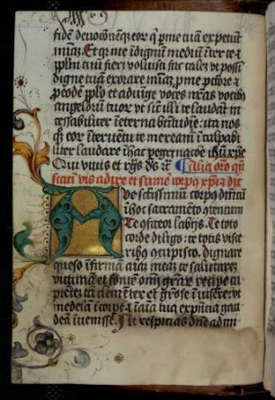 Zierinitiale: A (ve sanctissimum corpus domini)