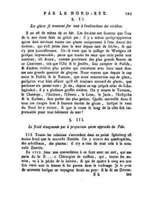 § II. Les glaces se trouvent sur tout à l'embouchure des rivieres