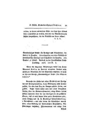 Gemeinnütziges Archiv für Prediger und Schullehrer, besonders in Franken. Herausgegeben von einer Gesellschaft protestantischer Prediger und Schullehrer in Franken. 1ten Bandes 1s Stück. Ansbach in der Haurifenschen Buchhandlung. 1806