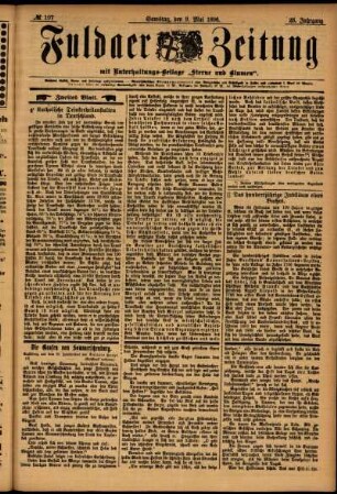 Zweite Ausgabe vom Samstag, den 09. Mai 1896.