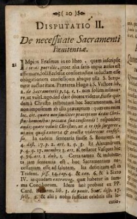 20-93, Disputatio II