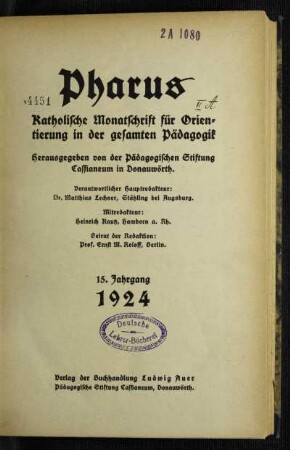 15: Pharus - 15.1924