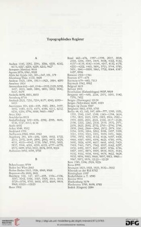 Topographisches Register