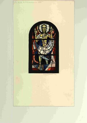Entwurf für ein Glasfenster in der Evangelischen Kirche in Sinkershausen