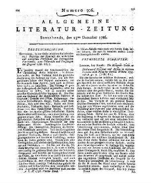 Cremeri, B. D. A.: Beste und biedermännische Schriften. Bd. 1. Wien: Kurzbek 1785