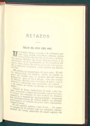 Bajo el oro de sol