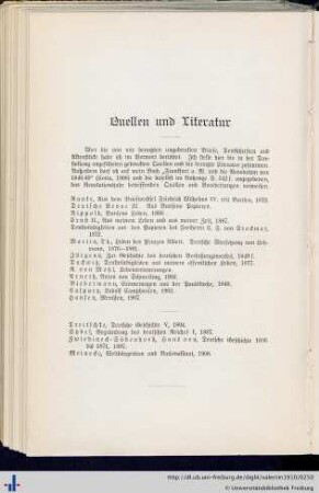 Quellen und Literatur.